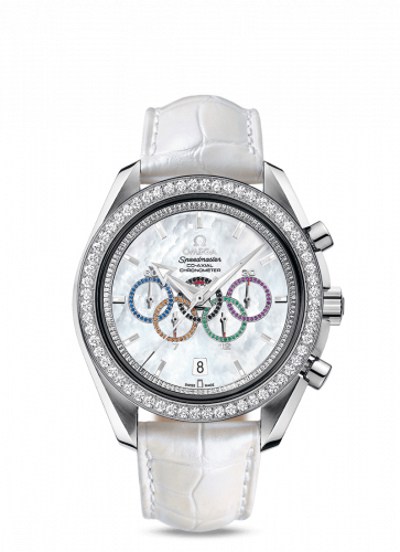 Speedmaster Co-Axial White Gold / MOP / Diamond / Olympic Collection