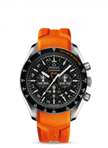 Speedmaster HB-SIA Co-Axial GMT Titanium / Black Carbon / Orange Rubber