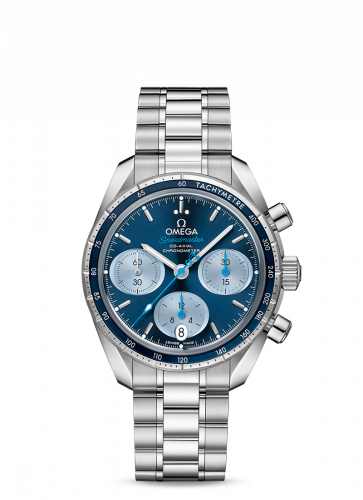 Speedmaster Co-Axial 38 Stainless Steel / Blue / Bracelet / Orbis