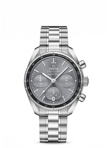 Speedmaster Co-Axial 38 Stainless Steel / Grey / Bracelet