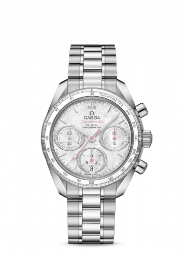 Speedmaster Co-Axial 38 Stainless Steel / MOP / Bracelet