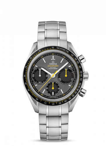 Speedmaster Racing Co-Axial Chronograph Stainless Steel / Grey-Yellow / Bracelet