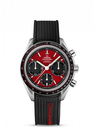 Speedmaster Racing Co-Axial Chronograph Stainless Steel / Red / Rubber