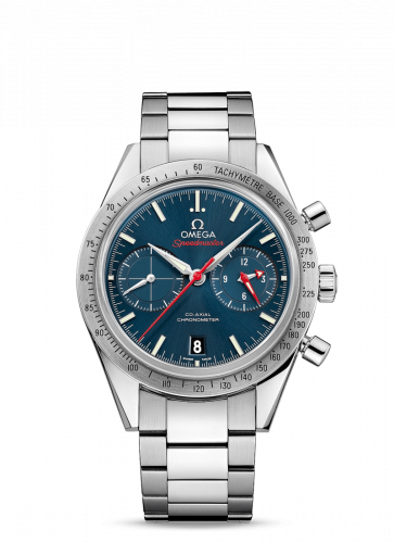 Speedmaster 57 Co-Axial Stainless Steel / Blue / Bracelet