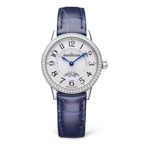 Rendez-Vous Date Small Quartz Stainless Steel / Diamond / Silver / Alligator