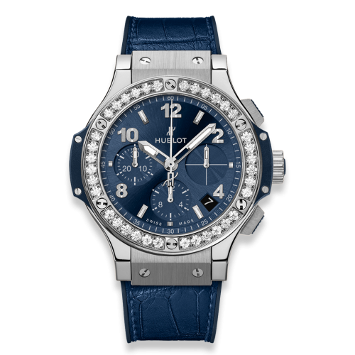 Big Bang 41 Stainless Steel / Diamond / Blue