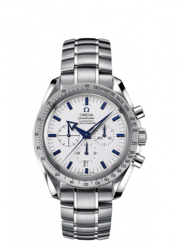 Speedmaster Broad Arrow Stainless Steel / White / Bracelet