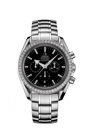Speedmaster Broad Arrow Stainless Steel / Diamond / Black / Bracelet
