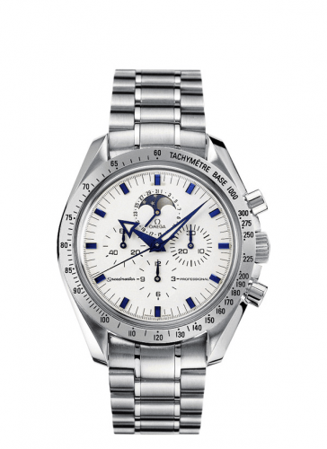 Speedmaster Professional  Broad Arrow Moonphase Stainless Steel / Ivory / Bracelet