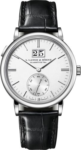 Saxonia Outsize Date White Gold / Silver