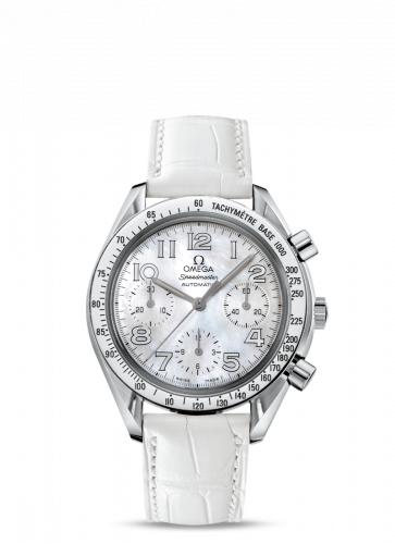 Speedmaster Reduced Ladies Stainless Steel / MOP / White