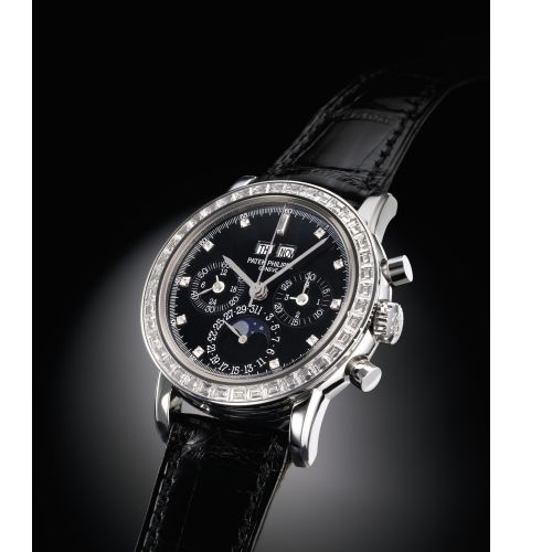 Perpetual Calendar Chronograph 3990 Platinum / Black Diamond