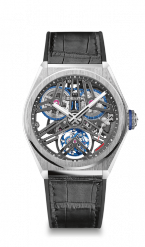 Defy Fusee Tourbillon Platinum / Skeleton / Alligator