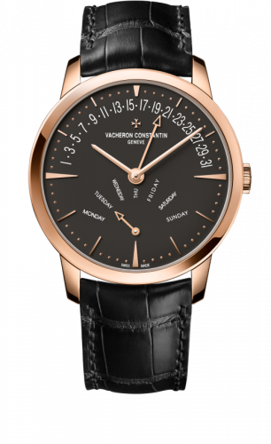 Patrimony Retrograde Day-Date Pink Gold / Anthracite