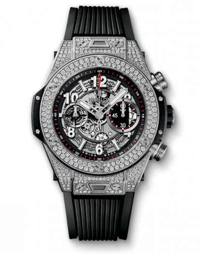Big Bang Unico 45 Titanium / Pavé / Black