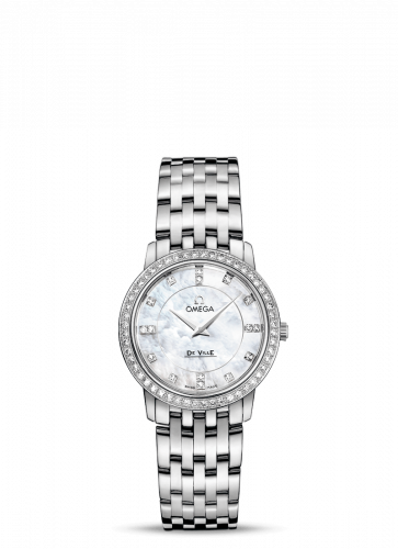 De Ville Prestige Quartz 27.4 Stainless Steel / MOP / Bracelet / Diamond