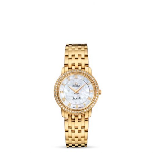 De Ville Prestige Quartz 27 Yellow Gold / Diamond / MOP / Bracelet