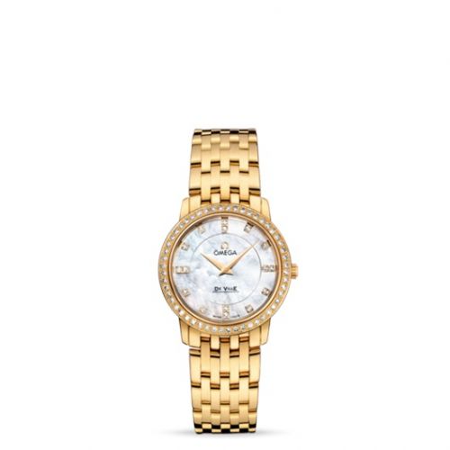De Ville Prestige Quartz 27 Yellow Gold Diamond / MOP Diamond / Bracelet