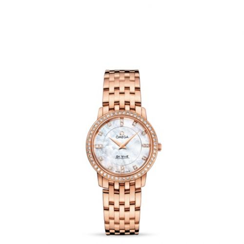 De Ville Prestige Quartz 27 Red Gold / Diamond / MOP / Bracelet