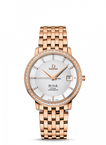 De Ville Prestige Co-Axial 36.5 Red Gold / Diamond / Bracelet