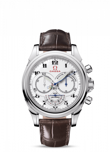 De Ville Co-Axial 41 Chronoscope Stainless Steel / White / Olympic