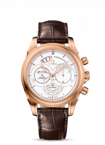 De Ville Co-Axial 41 Chronoscope Red Gold / White / St Moritz