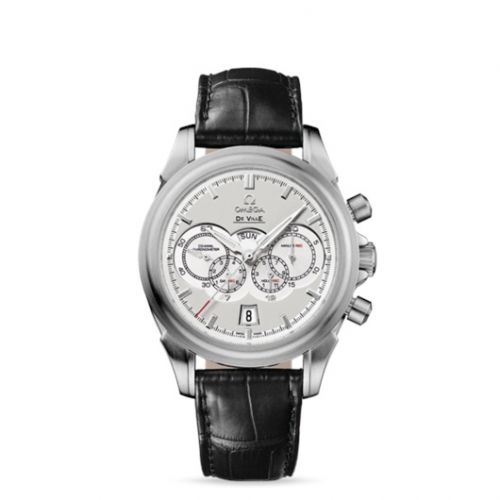 De Ville Co-Axial 41 Chronograph 4 Counters White Gold / Ivory / Alligator