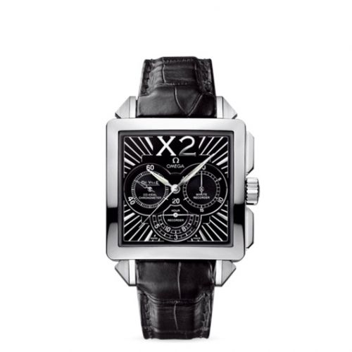 De Ville X2 Co-Axial 37 Chronograph Stainless Steel / Black