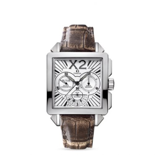 De Ville X2 Co-Axial 37 Chronograph Stainless Steel / Silver