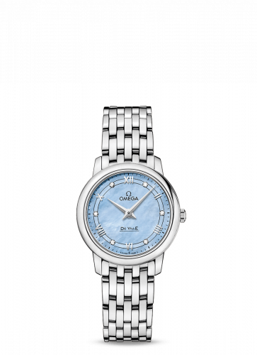 De Ville Prestige Quartz 27.4 Stainless Steel / Vintage - Blue MOP / Bracelet