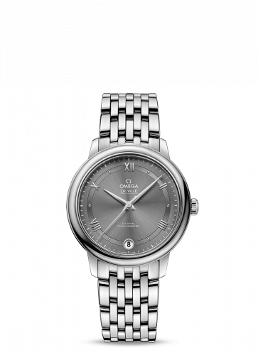 De Ville Prestige Co-Axial 32.7 Stainless Steel / Vintage Grey  / Bracelet