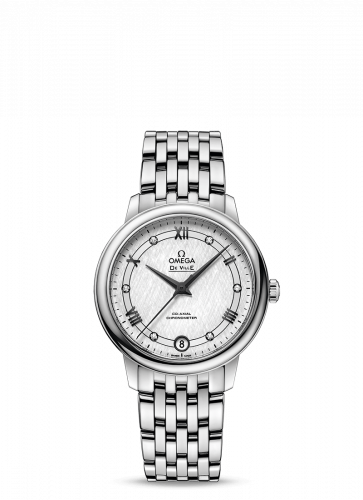 De Ville Prestige Co-Axial 32.7 Stainless Steel / Vintage Silk Silver / Bracelet
