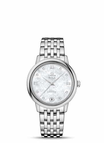 De Ville Prestige Co-Axial 32.7 Stainless Steel / MOP Butterfly / Bracelet