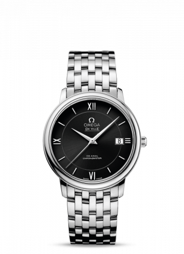 De Ville Prestige Co-Axial 36.8 Stainless Steel / Black / Bracelet