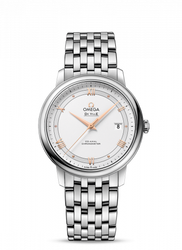De Ville Prestige Co-Axial 39.5 Stainless Steel / Vintage Silver / Bracelet