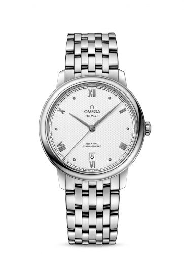 De Ville Prestige Co-Axial 39.5 Stainless Steel / Vintage Silver / Bracelet