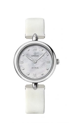 De Ville Prestige Dewdrop Quartz 27.4 Stainless Steel / White MOP