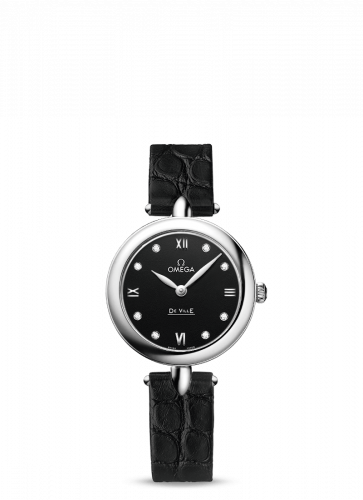 De Ville Prestige Dewdrop Quartz 27.4 Stainless Steel / Black