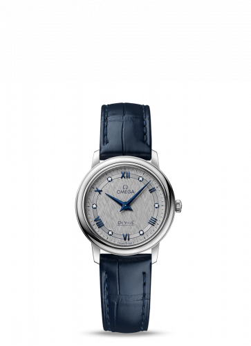 De Ville Prestige Quartz 27.4 Stainless Steel / Vintage Grey Silk