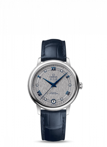 De Ville Prestige Co-Axial 32.7 Stainless Steel / Vintage Grey Silk