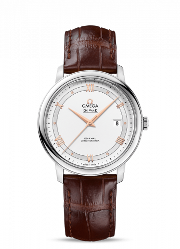 De Ville Prestige Co-Axial 39.5 Stainless Steel / Vintage Silver