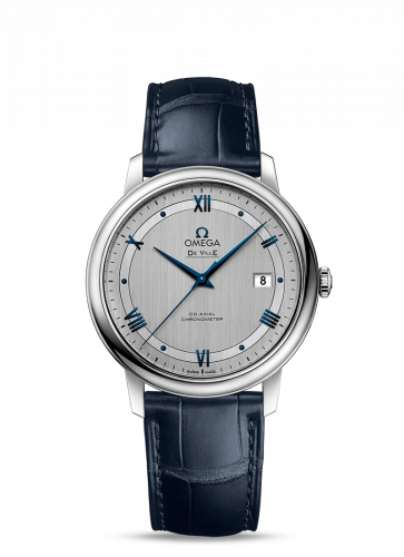 De Ville Prestige Co-Axial 39.5  Stainless Steel / Vintage Silver