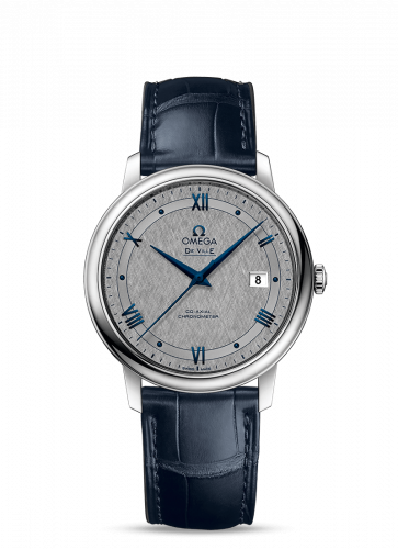 De Ville Prestige Co-Axial 39.5 Stainless Steel / Vintage Grey Silk / Bracelet