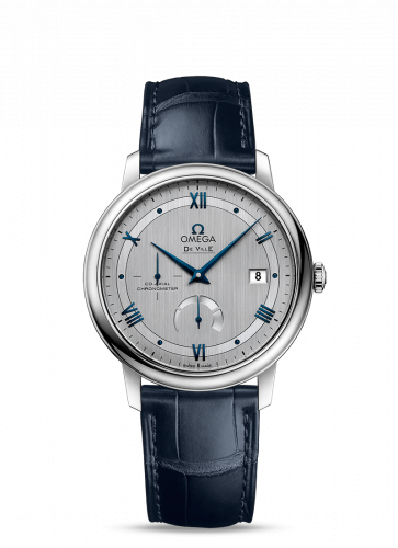 De Ville Prestige Co-Axial 39.5 Power Reserve Stainless Steel / Vintage Silver