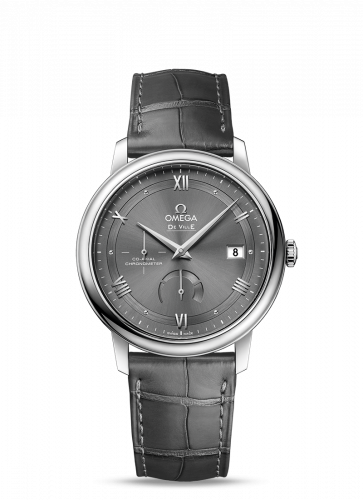 De Ville Prestige Co-Axial 39.5 Power Reserve Stainless Steel / Vintage  Grey