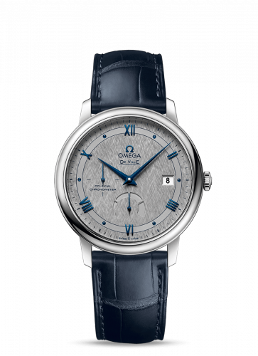 De Ville Prestige Co-Axial 39.5 Power Reserve Stainless Steel / Vintage  Grey Silk