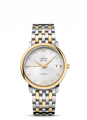 De Ville Prestige Co-Axial 36.8 Stainless Steel / Yellow Gold / Silver / Bracelet