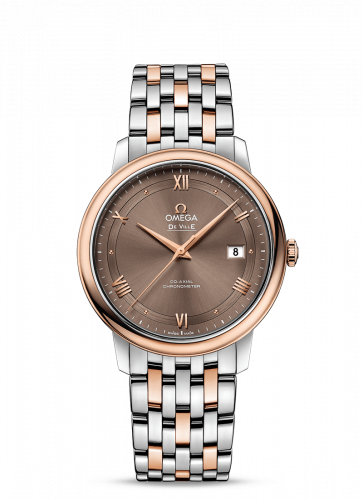 De Ville Prestige Co-Axial 39.5 Stainless Steel / Red Gold / Vintage Brown / Bracelet