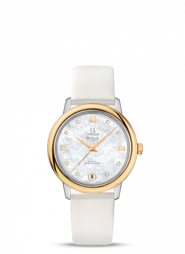 De Ville Prestige Co-Axial 32.7 Stainless Steel / Yellow Gold / MOP Butterfly