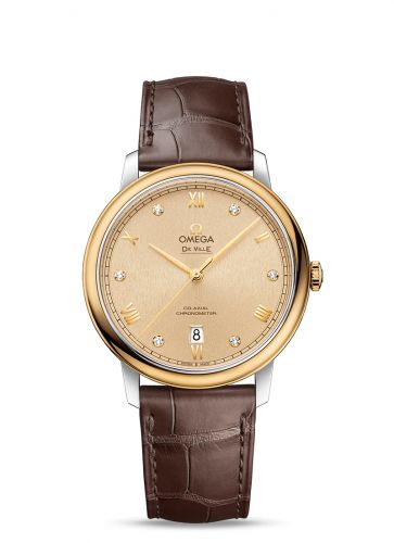 De Ville Prestige Co-Axial 39.5 Stainless Steel / Yellow Gold / Moonshine Sunburst